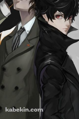 ペルソナ5 / 明智 吾郎 / 主人公のAndroidの壁紙(320px x 480px) スマホ用