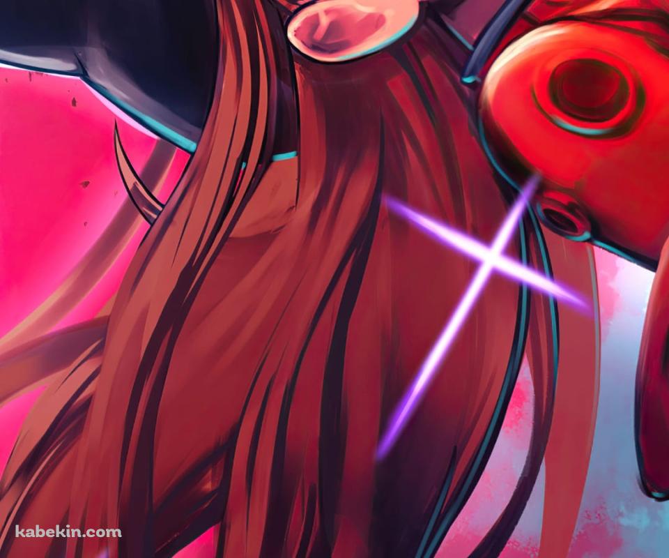 帽子を被ったかわいい惣流・アスカ・ラングレー / 赤 / 新世紀エヴァンゲリオン / NEON GENESIS EVANGELION / イラストのAndroidの壁紙(960px x 800px) スマホ用