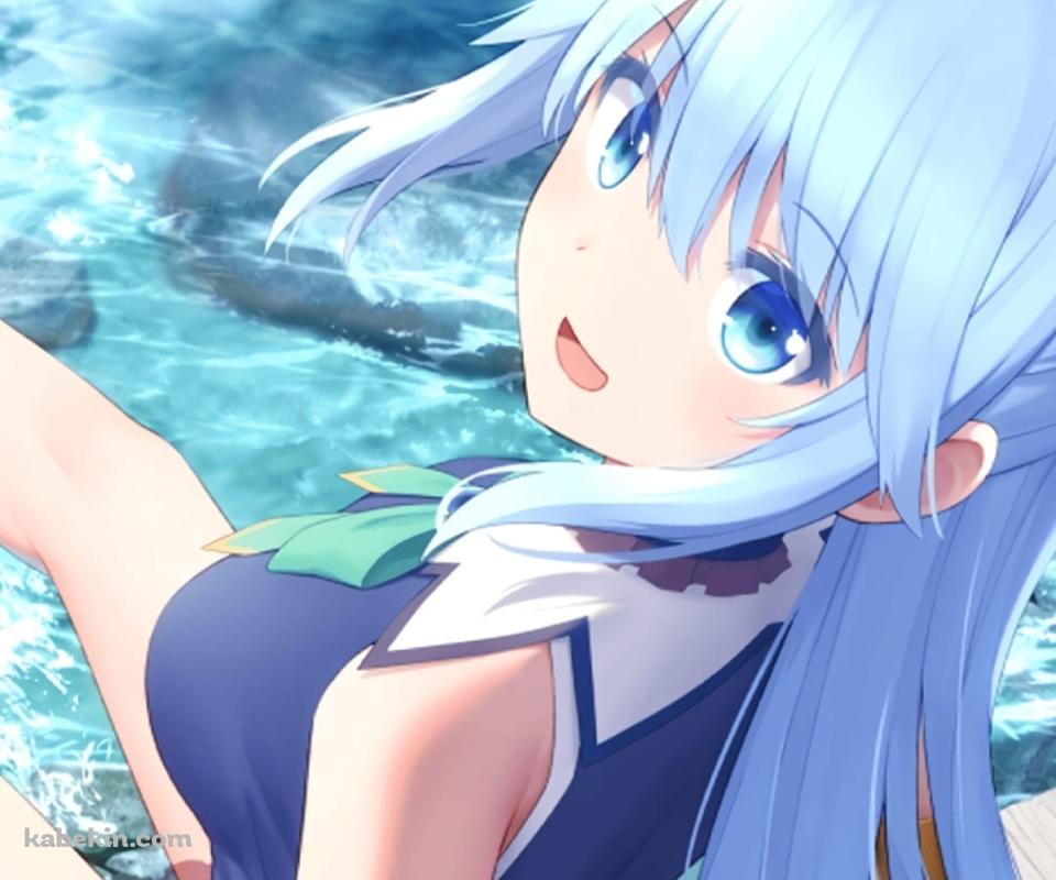 かわいいアクア / この素晴らしい世界に祝福を！ / このすば / ファンアート / イラストのAndroidの壁紙(960px x 800px) スマホ用