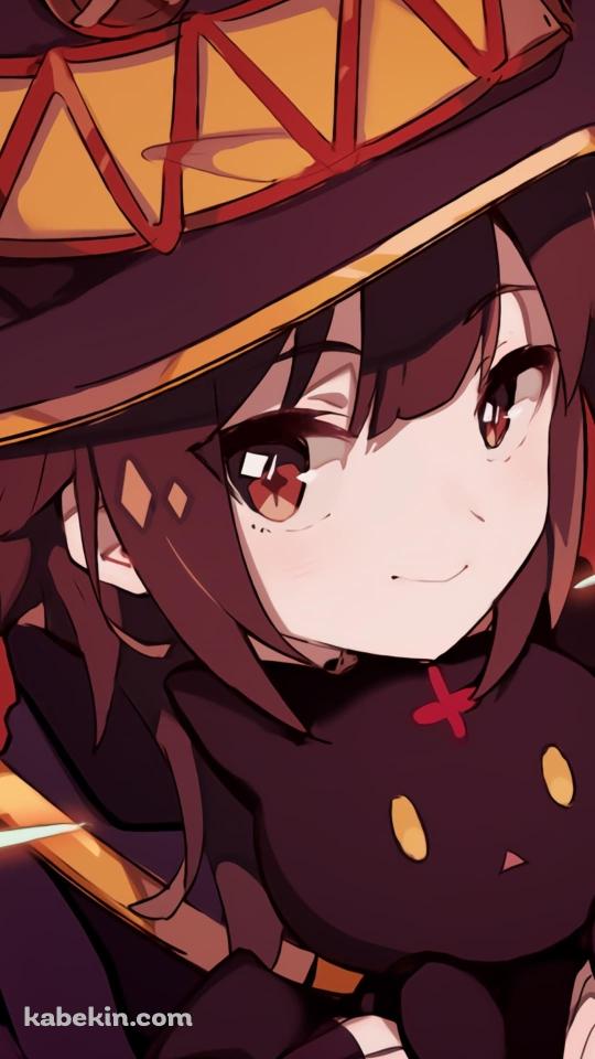 この素晴らしい世界に爆焔を! / この素晴らしい世界に祝福を！ / このすば / めぐみん / かわいい / ファンアート / イラストのAndroidの壁紙(540px x 960px) スマホ用