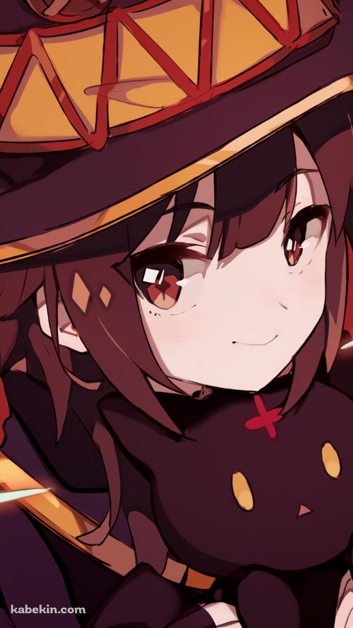 この素晴らしい世界に爆焔を! / この素晴らしい世界に祝福を！ / このすば / めぐみん / かわいい / ファンアート / イラストのAndroidの壁紙(720px x 1280px) スマホ用