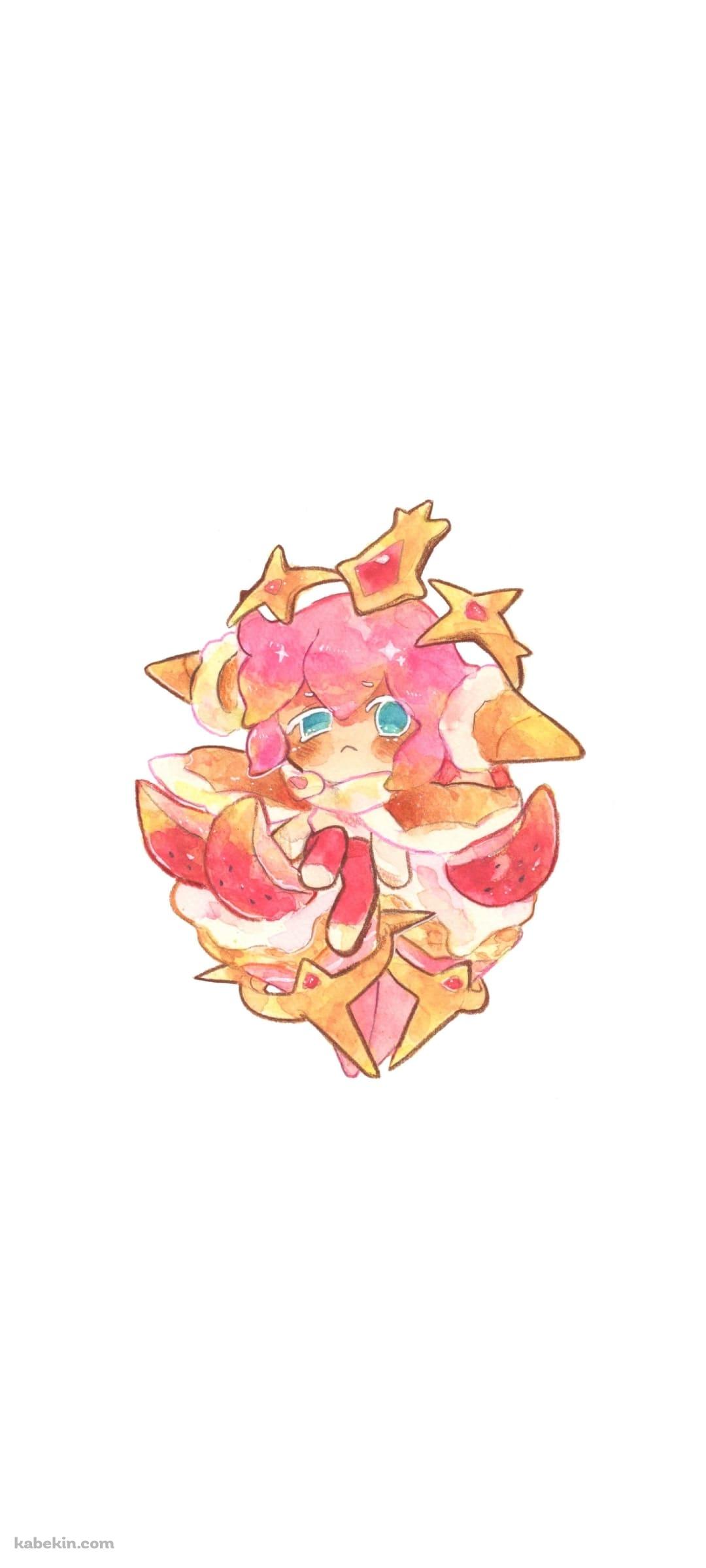 ストロベリークレープクッキー / クッキーランキングダムのAndroidの壁紙(1080px x 2400px) スマホ用