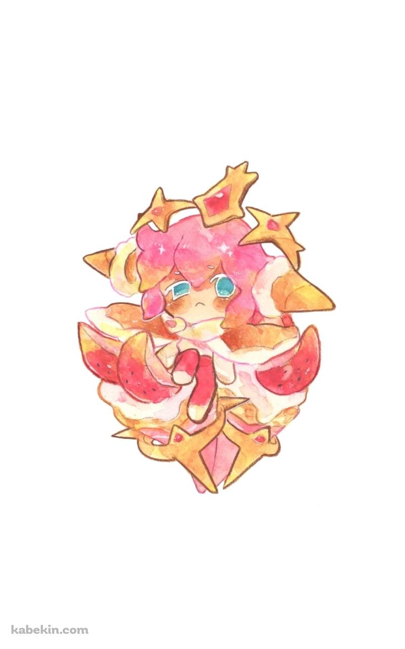 ストロベリークレープクッキー / クッキーランキングダムのAndroidの壁紙(800px x 1280px) スマホ用