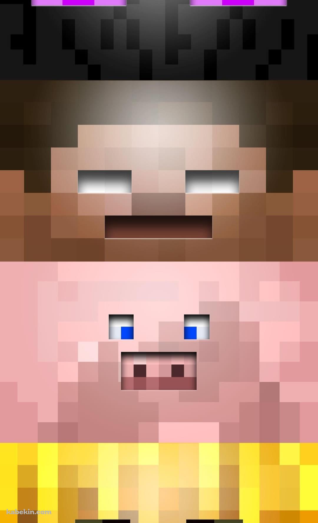 マイクラ / キャラクターの顔のAndroidの壁紙(1080px x 1776px) スマホ用