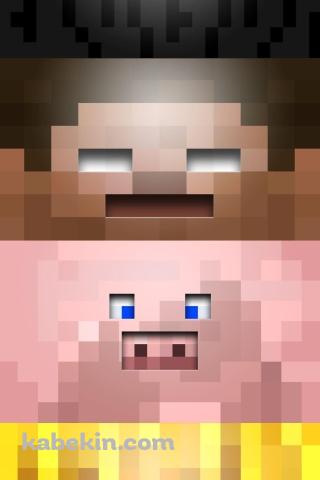 マイクラ / キャラクターの顔のAndroidの壁紙(320px x 480px) スマホ用