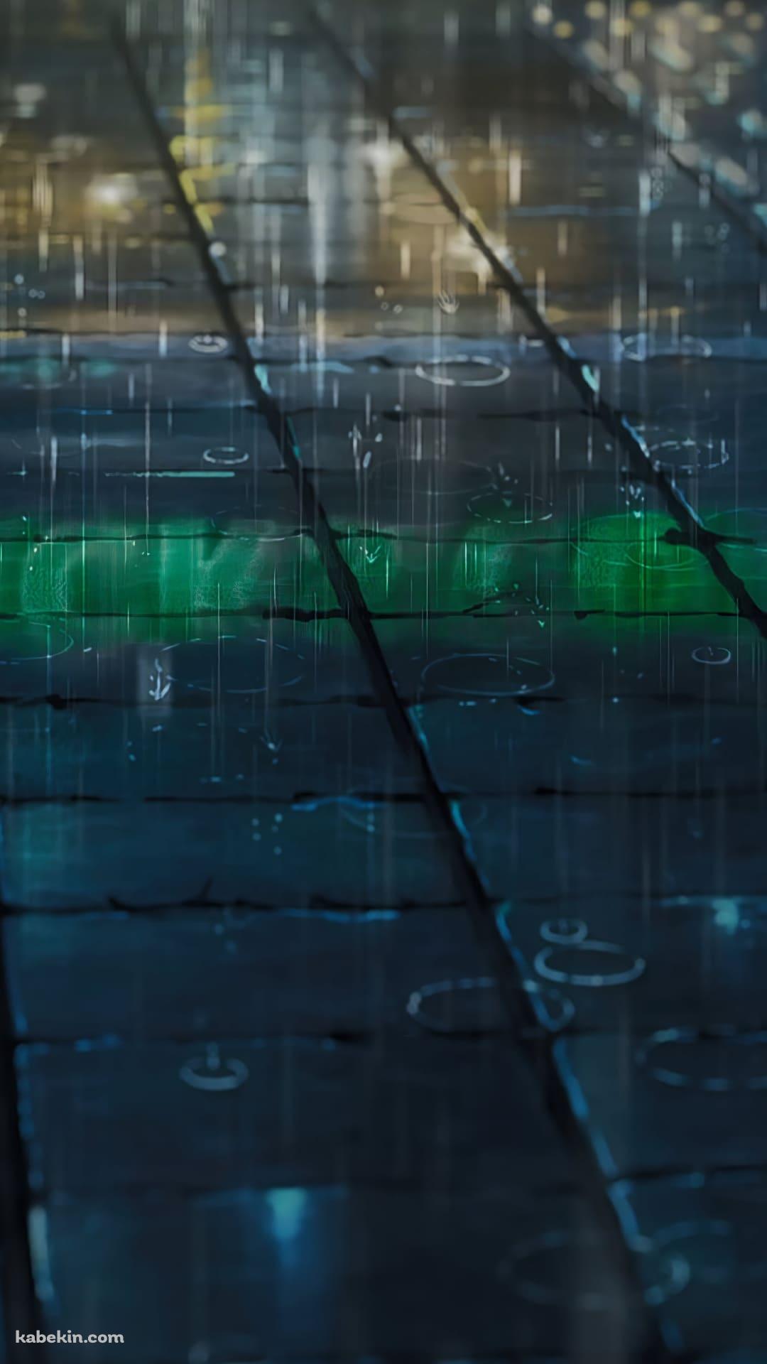 路面に降る雨のAndroidの壁紙(1080px x 1920px) スマホ用
