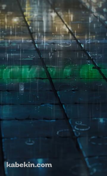 路面に降る雨のAndroidの壁紙(360px x 592px) スマホ用