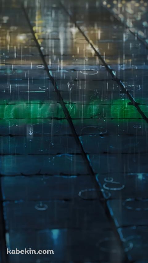 路面に降る雨のAndroidの壁紙(480px x 854px) スマホ用