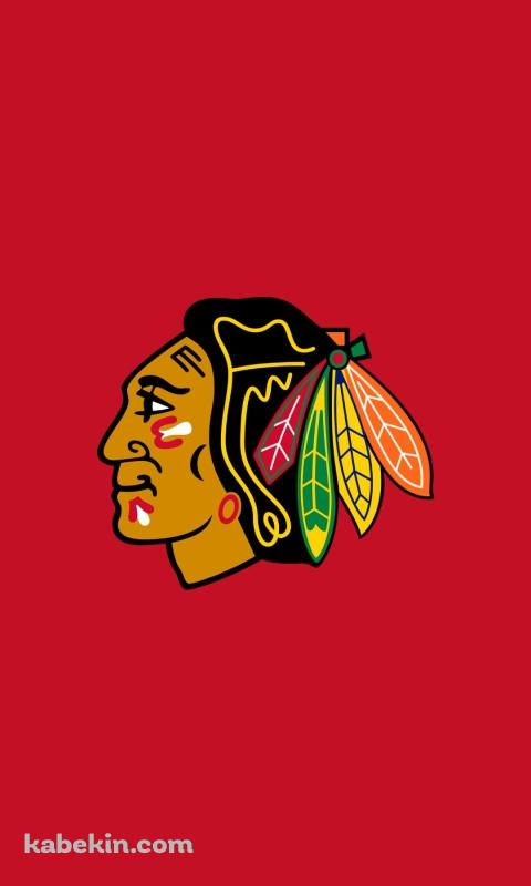 シカゴ・ブラックホークス / Chicago Blackhawks / ホッケーチーム / インディアンのAndroidの壁紙(480px x 800px) スマホ用