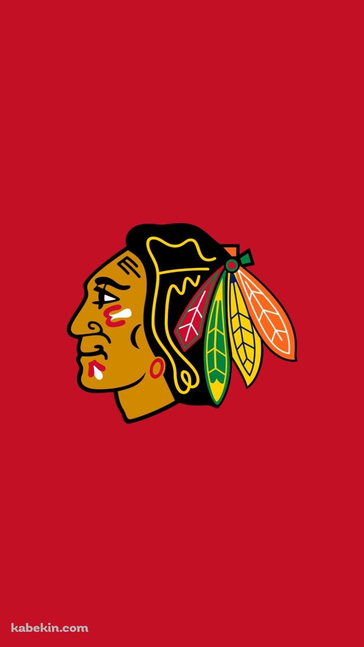 シカゴ・ブラックホークス / Chicago Blackhawks / ホッケーチーム / インディアンのAndroidの壁紙(720px x 1280px) スマホ用