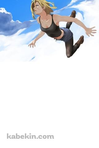 空飛ぶ人造人間18号 / ドラゴンボールのAndroidの壁紙(320px x 480px) スマホ用