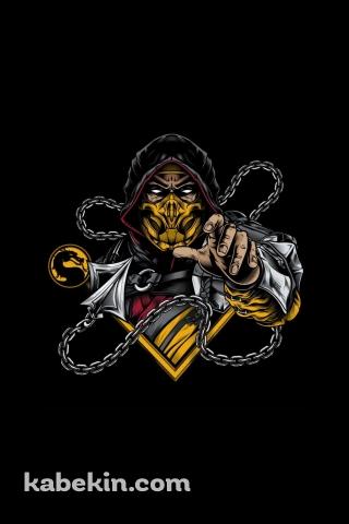 スコーピオン / モータルコンバットのAndroidの壁紙(320px x 480px) スマホ用