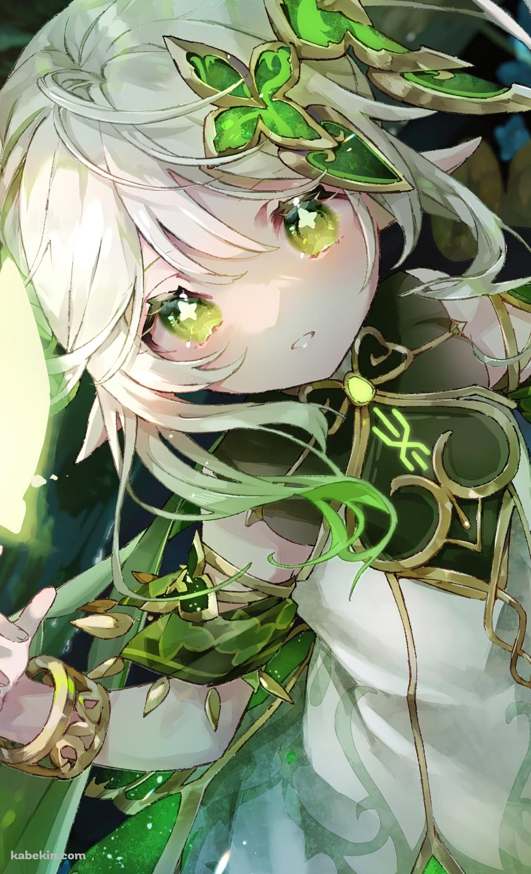 目がキラキラした可愛いナヒーダ / 原神 / 草神のAndroidの壁紙(1080px x 1776px) スマホ用
