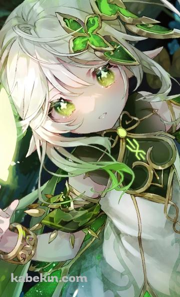 目がキラキラした可愛いナヒーダ / 原神 / 草神のAndroidの壁紙(360px x 592px) スマホ用