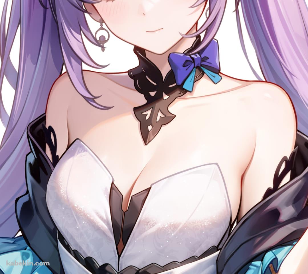 めちゃくちゃ可愛いドレスアップした刻晴（こくせい）/ 原神のAndroidの壁紙(1080px x 960px) スマホ用