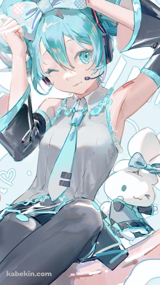 初音ミクとシナモロール / ファンアート / イラストのAndroidの壁紙(540px x 960px) スマホ用