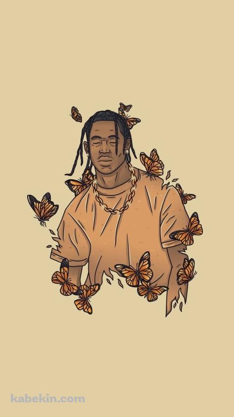 トラヴィス・スコット / Travis scott / ラッパーのAndroidの壁紙(480px x 854px) スマホ用