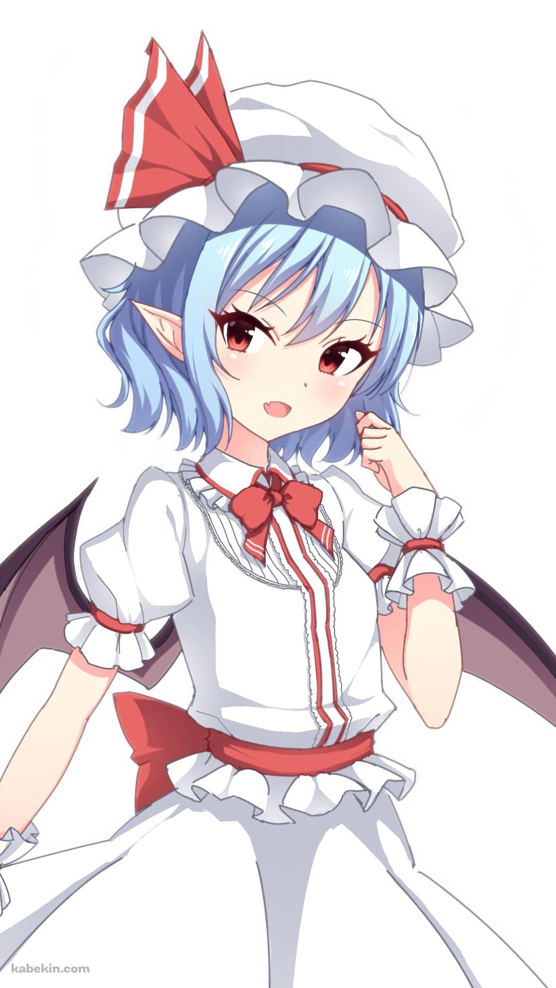 かわいいレミリア・スカーレット / 笑顔 / 東方 / ファンアート / イラストのAndroidの壁紙(1080px x 1920px) スマホ用
