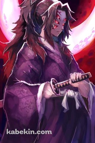 めちゃくちゃかっこいい黒死牟 / 鬼滅の刃 / ファンアート / イラストのAndroidの壁紙(320px x 480px) スマホ用