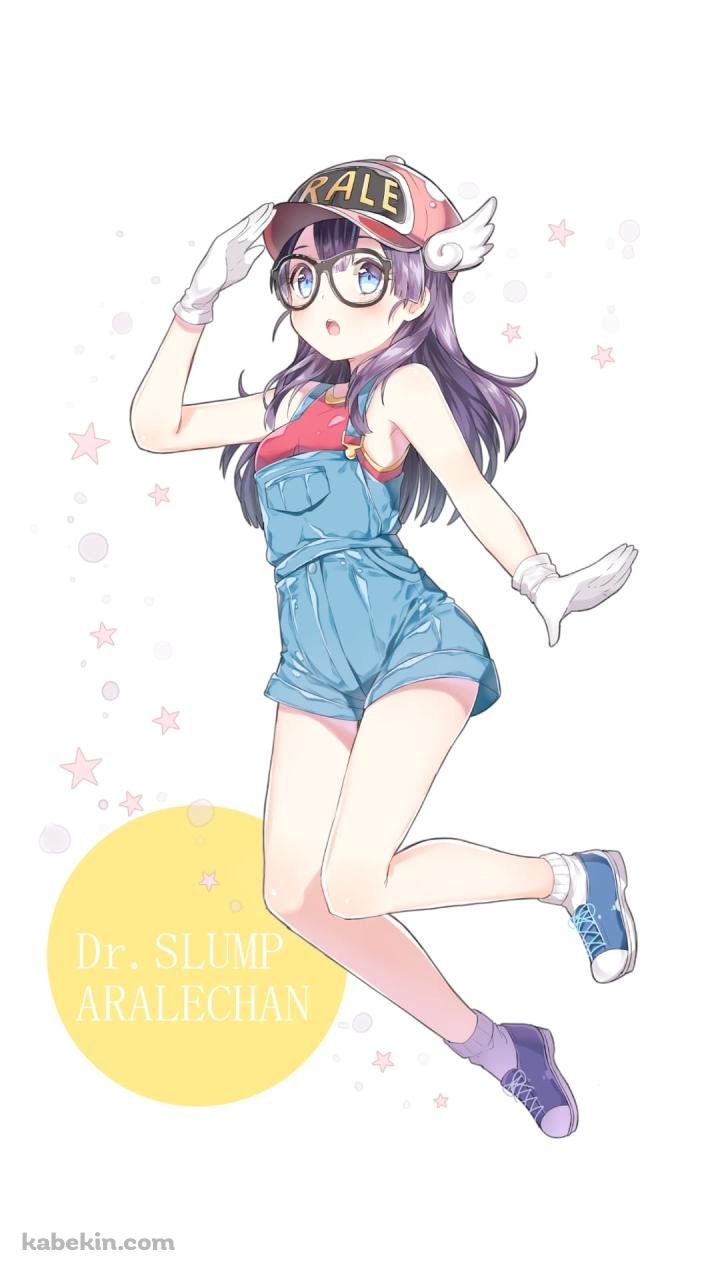 ジャンプするアラレちゃん / Dr.スランプ / ファンアート / イラストのAndroidの壁紙(720px x 1280px) スマホ用