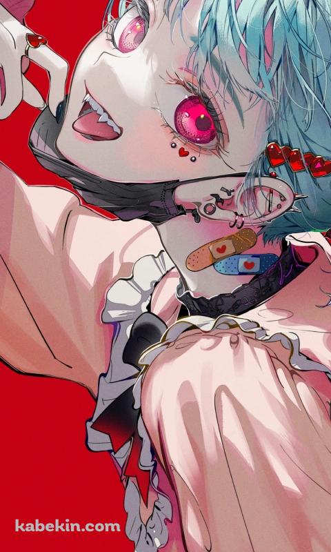 かわいい初音ミク / ヴァンパイア / ボカロ / ボーカロイドのAndroidの壁紙(480px x 800px) スマホ用