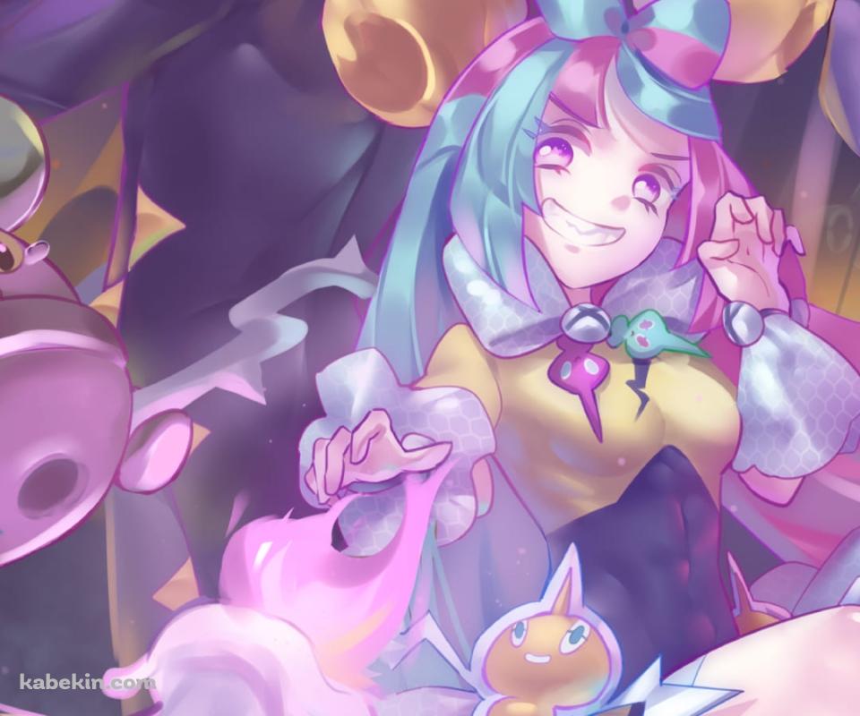 ロトム / ナンジャモ / ゴースト / ウソハチ / コルサ / ボチ / ポケモン / ファンアート / イラストのAndroidの壁紙(960px x 800px) スマホ用