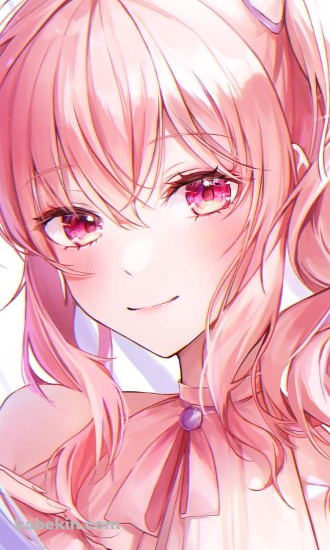 暁山 瑞希 / ピンクの瞳 / プロセカ / プロジェクトセカイ / ファンアート / イラストのAndroidの壁紙(480px x 800px) スマホ用