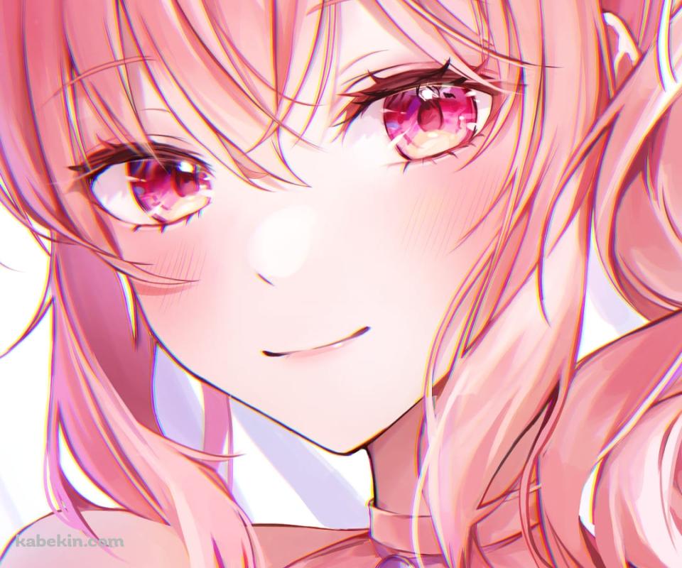 暁山 瑞希 / ピンクの瞳 / プロセカ / プロジェクトセカイ / ファンアート / イラストのAndroidの壁紙(960px x 800px) スマホ用