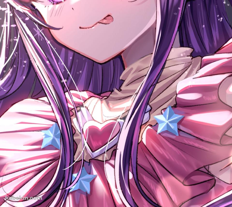 舌を出してポーズをとる星野アイ / アイドル / 推しの子 / ファンアート / イラストのAndroidの壁紙(960px x 854px) スマホ用