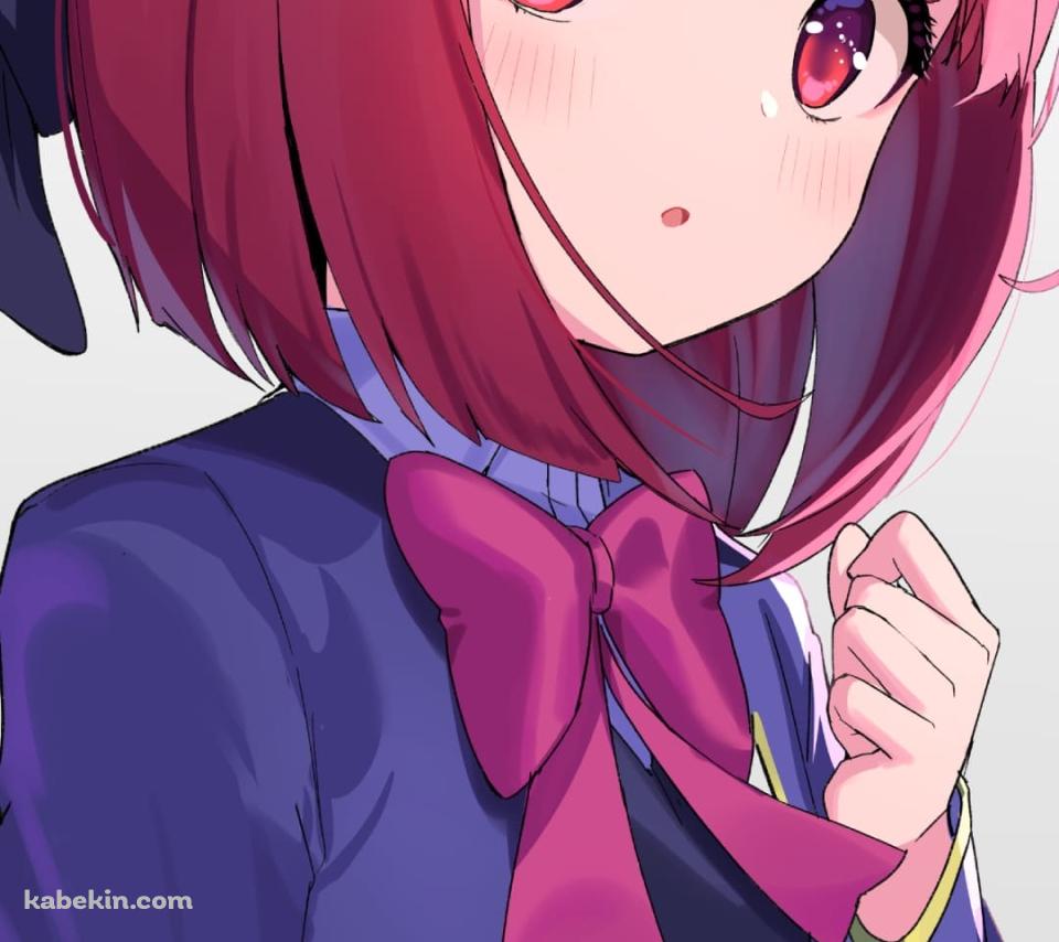 照れている有馬かな / かわいい / 推しの子 / ファンアート / イラストのAndroidの壁紙(960px x 854px) スマホ用