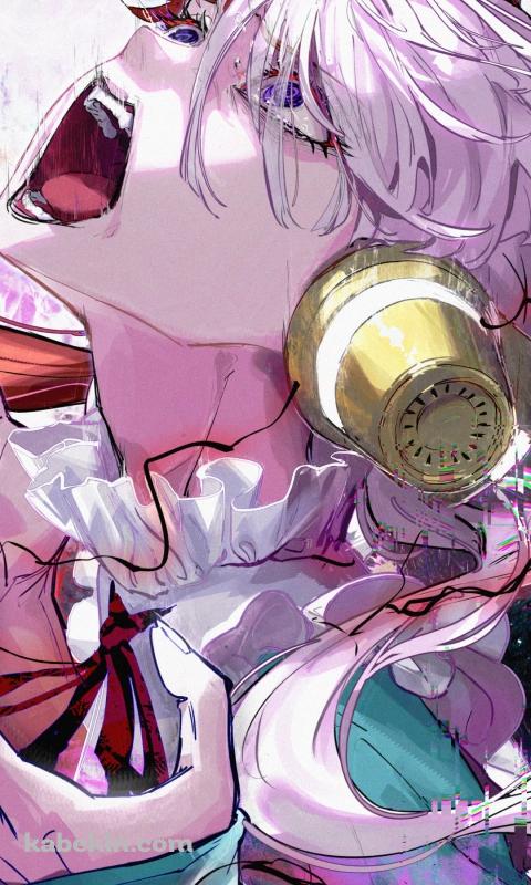 口を開けたウタ / ONE PIECE FILM RED / ファンアート / イラストのAndroidの壁紙(480px x 800px) スマホ用