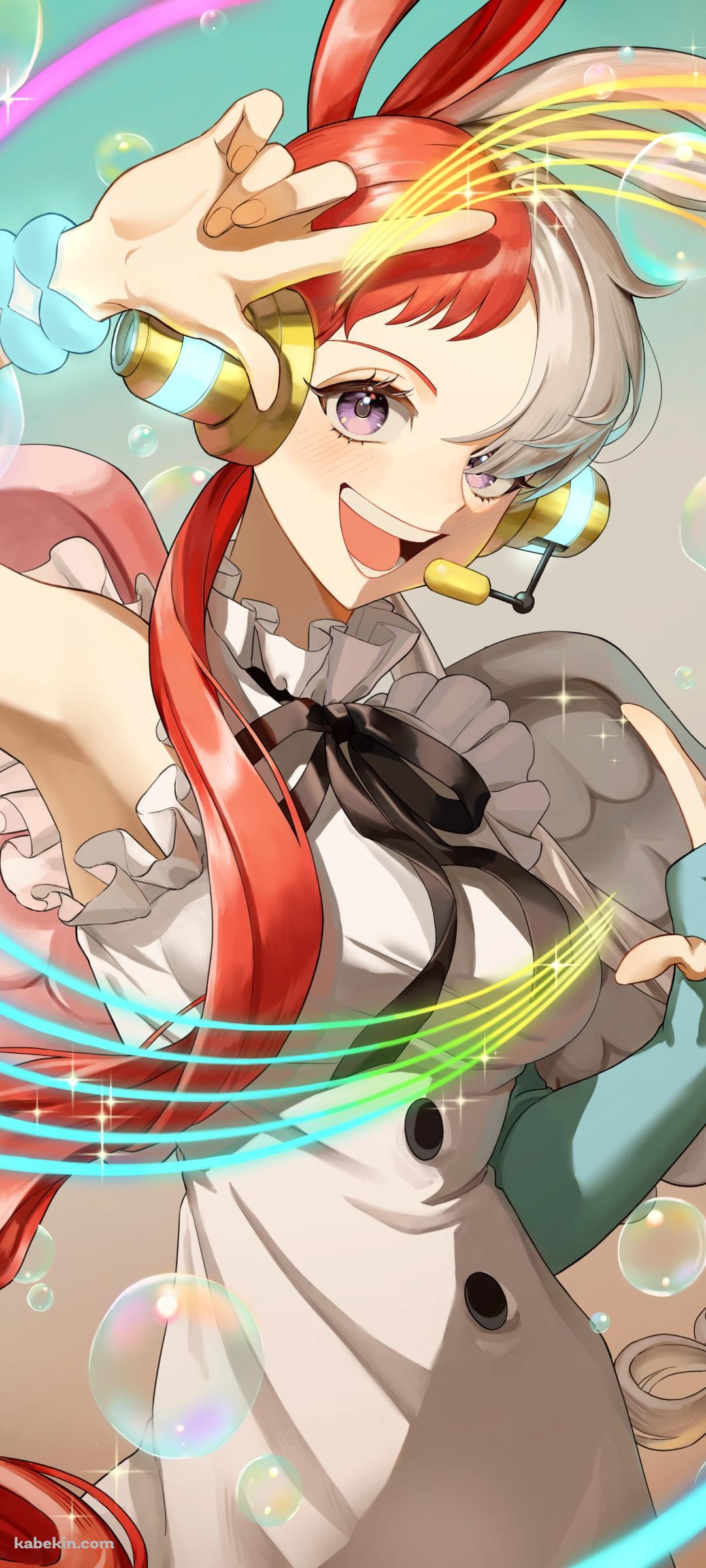 ウタ / ONE PIECE FILM RED / 世界の歌姫 / ファンアート / イラストのAndroidの壁紙(1080px x 2400px) スマホ用