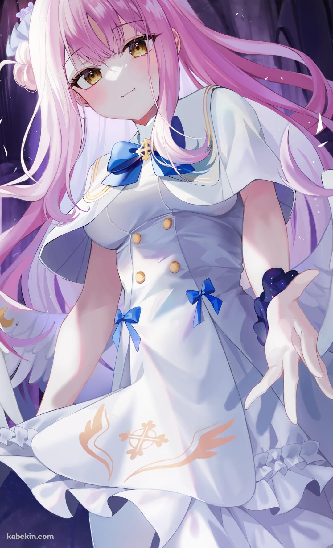 手を差し伸べる聖園ミカ（みその みか） / ブルアカ / ブルーアーカイブ / ファンアート / イラストのAndroidの壁紙(1080px x 1776px) スマホ用