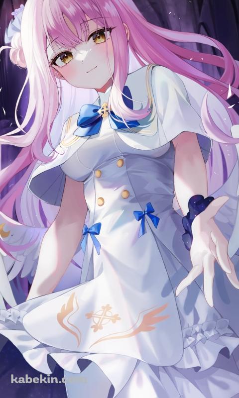 手を差し伸べる聖園ミカ（みその みか） / ブルアカ / ブルーアーカイブ / ファンアート / イラストのAndroidの壁紙(480px x 800px) スマホ用