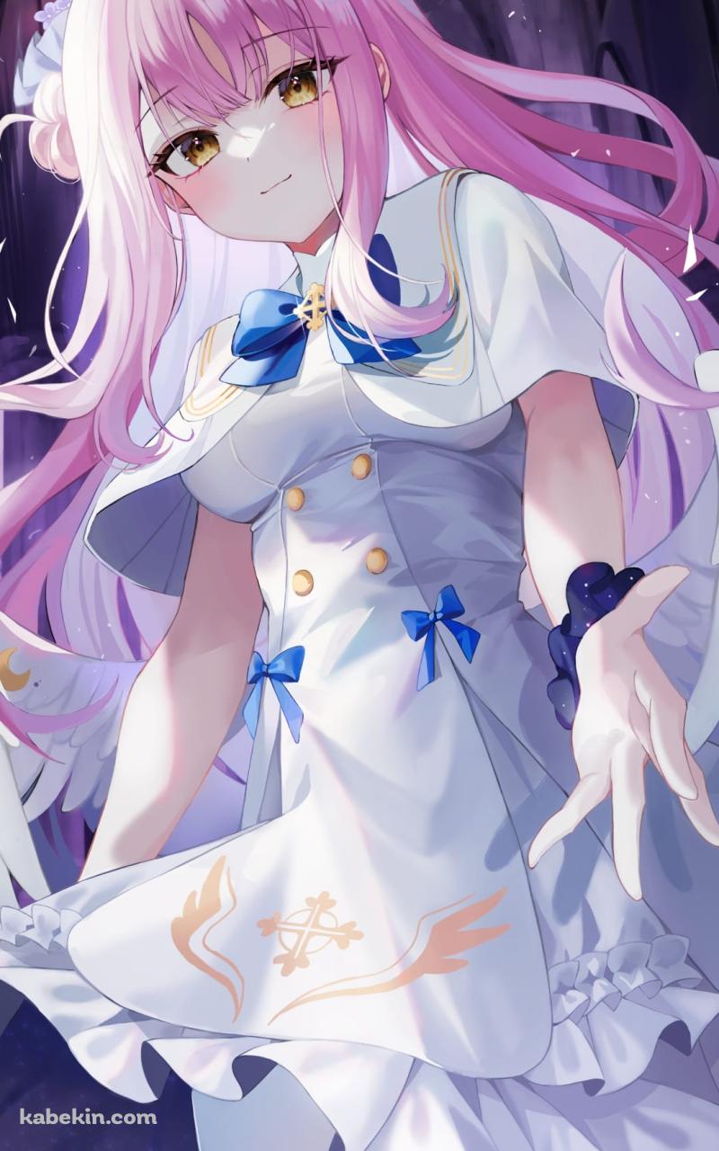 手を差し伸べる聖園ミカ（みその みか） / ブルアカ / ブルーアーカイブ / ファンアート / イラストのAndroidの壁紙(800px x 1280px) スマホ用