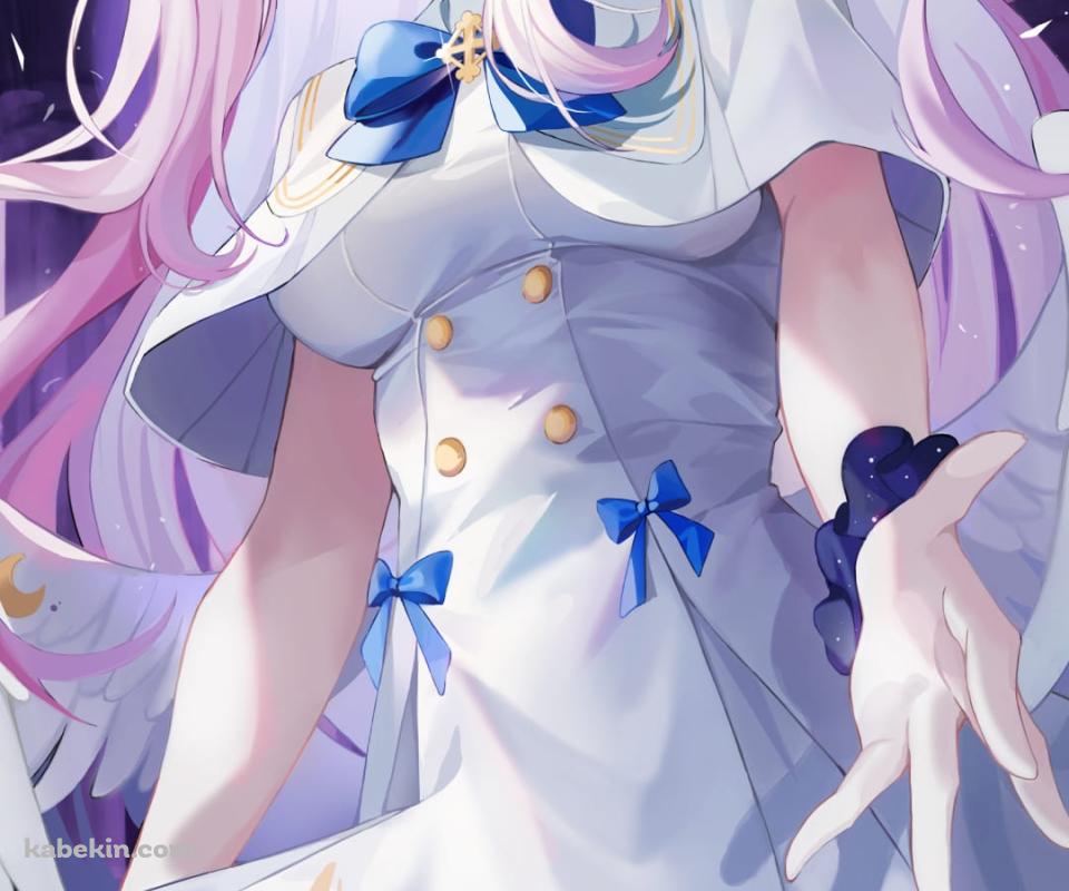 手を差し伸べる聖園ミカ（みその みか） / ブルアカ / ブルーアーカイブ / ファンアート / イラストのAndroidの壁紙(960px x 800px) スマホ用