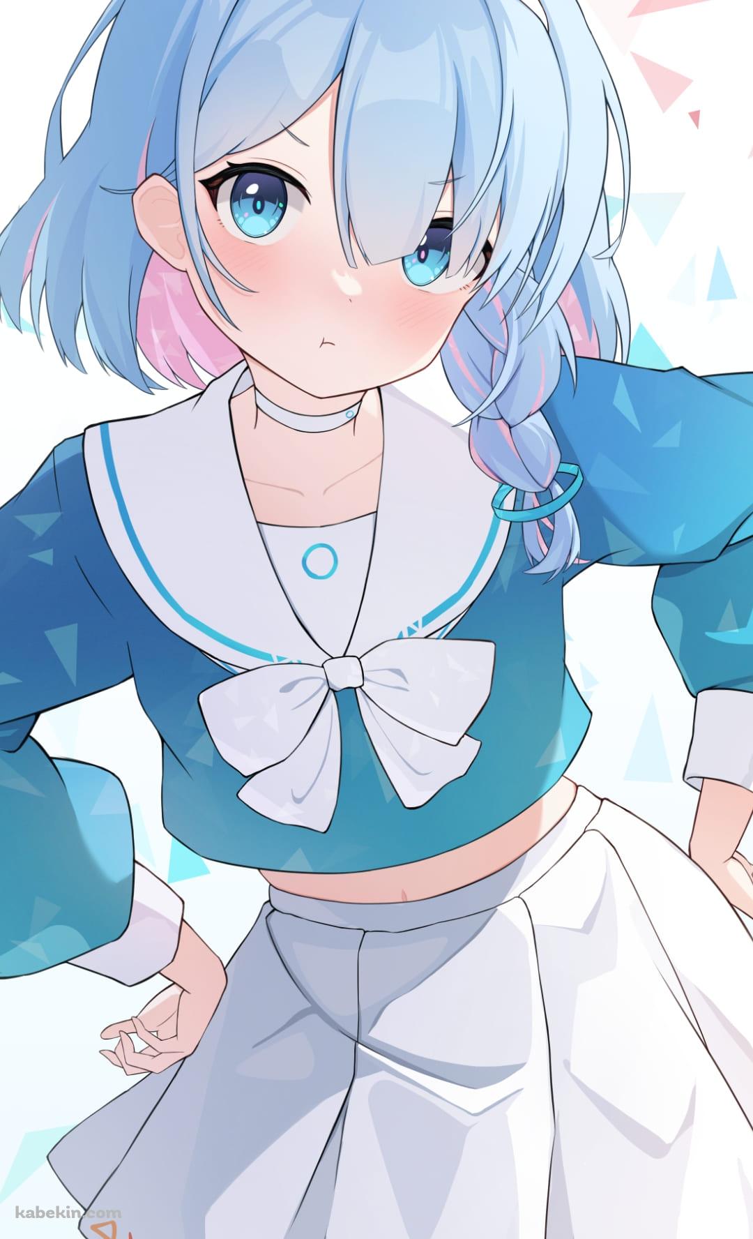 プンスカ怒ってるアロナ / ブルーアーカイブ / ブルアカ / ファンアート / イラストのAndroidの壁紙(1080px x 1776px) スマホ用