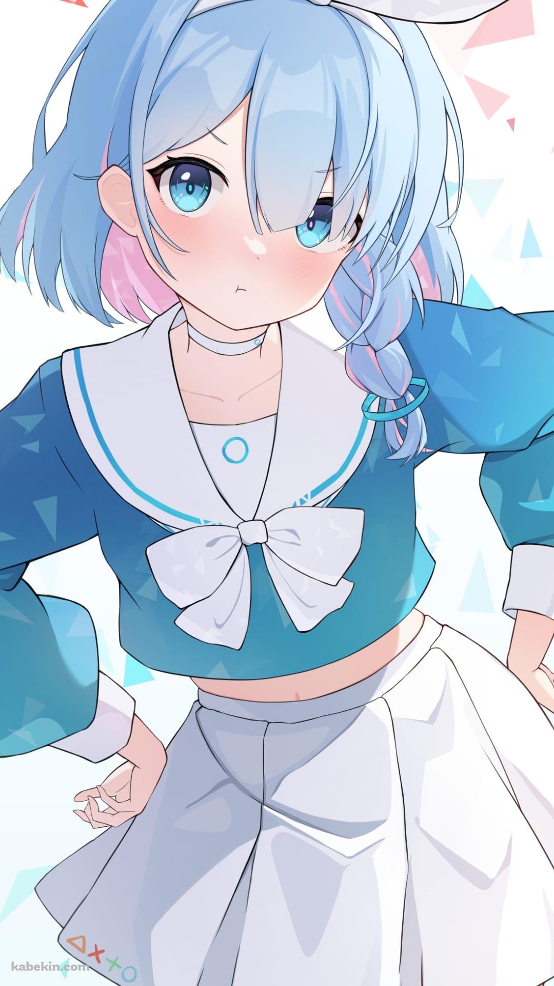 プンスカ怒ってるアロナ / ブルーアーカイブ / ブルアカ / ファンアート / イラストのAndroidの壁紙(1080px x 1920px) スマホ用