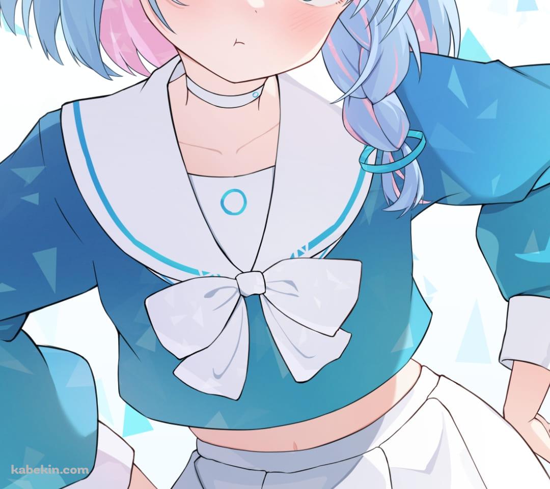 プンスカ怒ってるアロナ / ブルーアーカイブ / ブルアカ / ファンアート / イラストのAndroidの壁紙(1080px x 960px) スマホ用