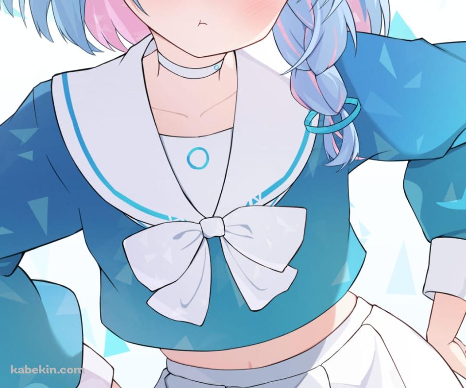 プンスカ怒ってるアロナ / ブルーアーカイブ / ブルアカ / ファンアート / イラストのAndroidの壁紙(960px x 800px) スマホ用