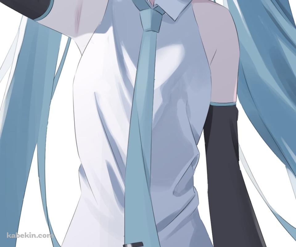 おでこに手をあてる初音ミク / ボカロ / ボーカロイドのAndroidの壁紙(960px x 800px) スマホ用