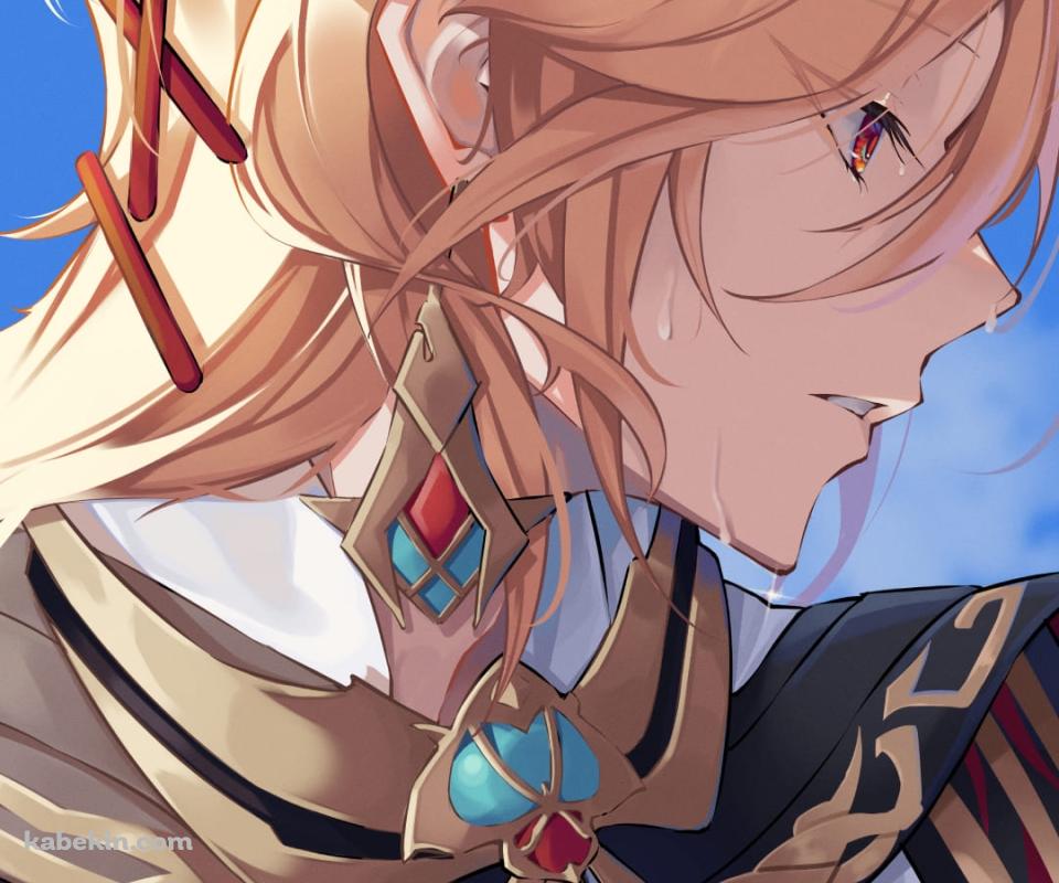 汗をかいているカーヴェ / スメールの天才建築士 / 原神のAndroidの壁紙(960px x 800px) スマホ用