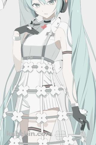 奇抜な洋服を着る初音ミク / プロセカ / プロジェクトセカイ / ボカロ / ボーカロイドのAndroidの壁紙(320px x 480px) スマホ用