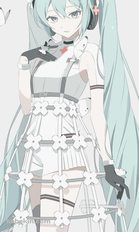 奇抜な洋服を着る初音ミク / プロセカ / プロジェクトセカイ / ボカロ / ボーカロイドのAndroidの壁紙(480px x 800px) スマホ用