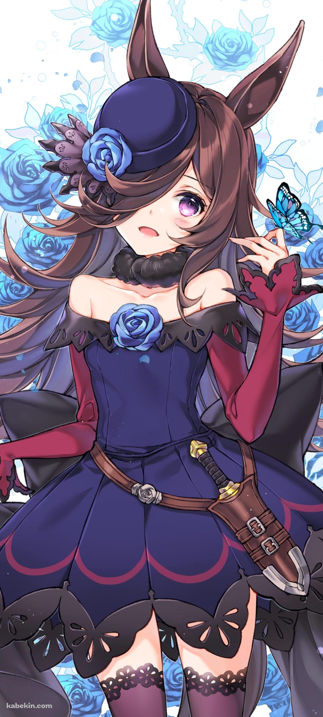 青い薔薇とライスシャワー / ウマ娘プリティーダービー / ファンアート