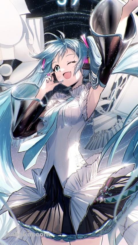初音ミク / 生誕16周年 / ボカロのAndroidの壁紙(480px x 854px) スマホ用