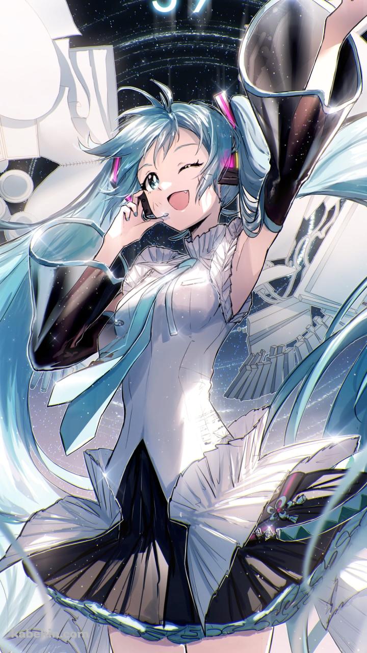 初音ミク / 生誕16周年 / ボカロのAndroidの壁紙(720px x 1280px) スマホ用