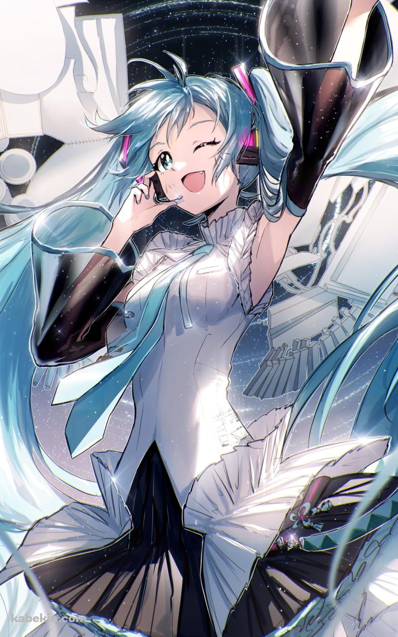 初音ミク / 生誕16周年 / ボカロのAndroidの壁紙(800px x 1280px) スマホ用