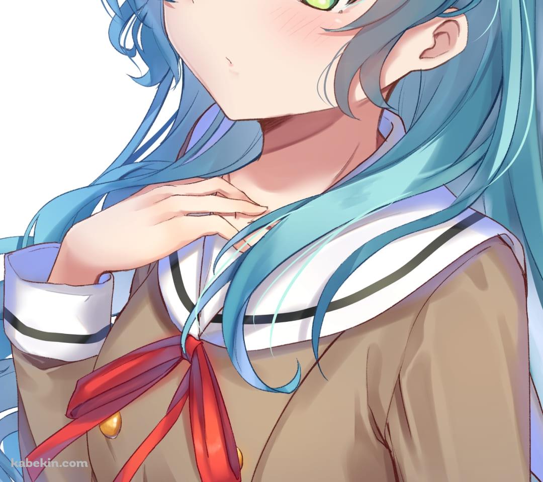 セーラー服を着た氷川紗夜 / バンドリ！ / ファンアート / イラストのAndroidの壁紙(1080px x 960px) スマホ用
