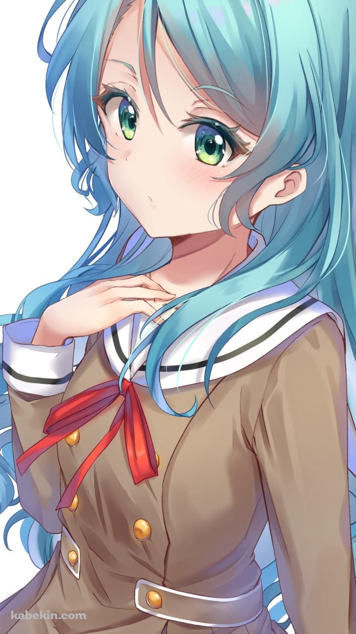 セーラー服を着た氷川紗夜 / バンドリ！ / ファンアート / イラストのAndroidの壁紙(720px x 1280px) スマホ用